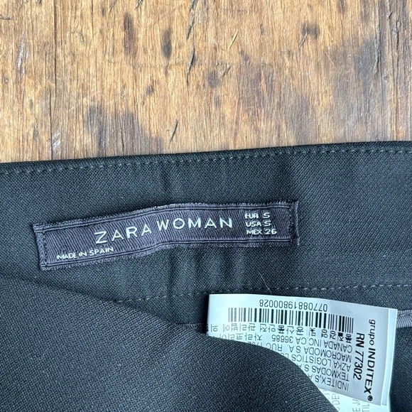 Zara Black Ruffle Pant - Picture 2 of 3